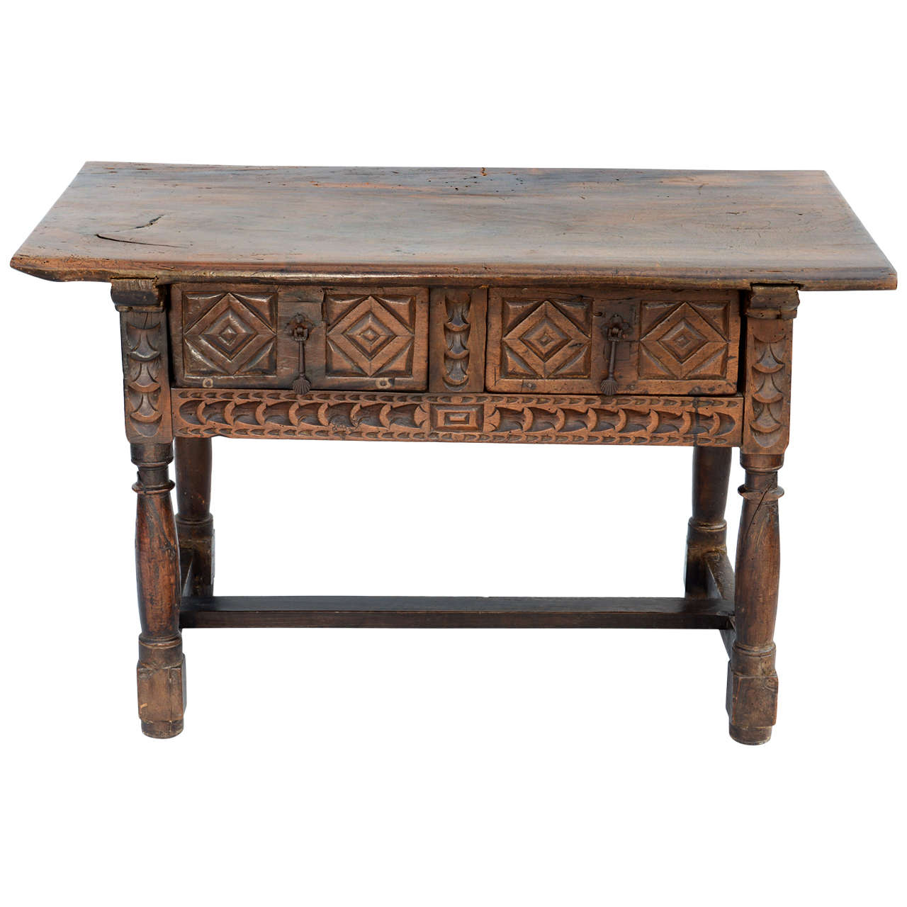17th to 18th Century Spanish Walnut Refectory Table