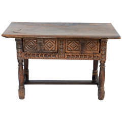 17th to 18th Century Spanish Walnut Refectory Table