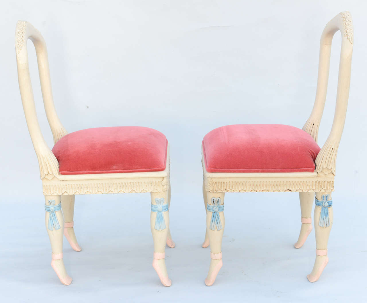 20th Century Set of Four Ballerina Side Chairs