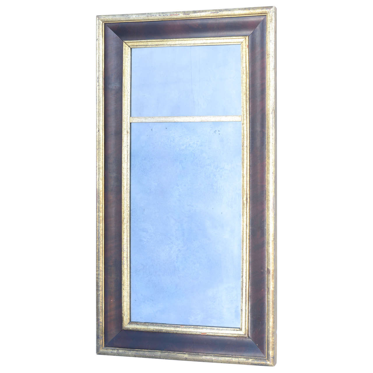 Mahogany Arched Frame Mirror with Gilt Border at 1stDibs arched