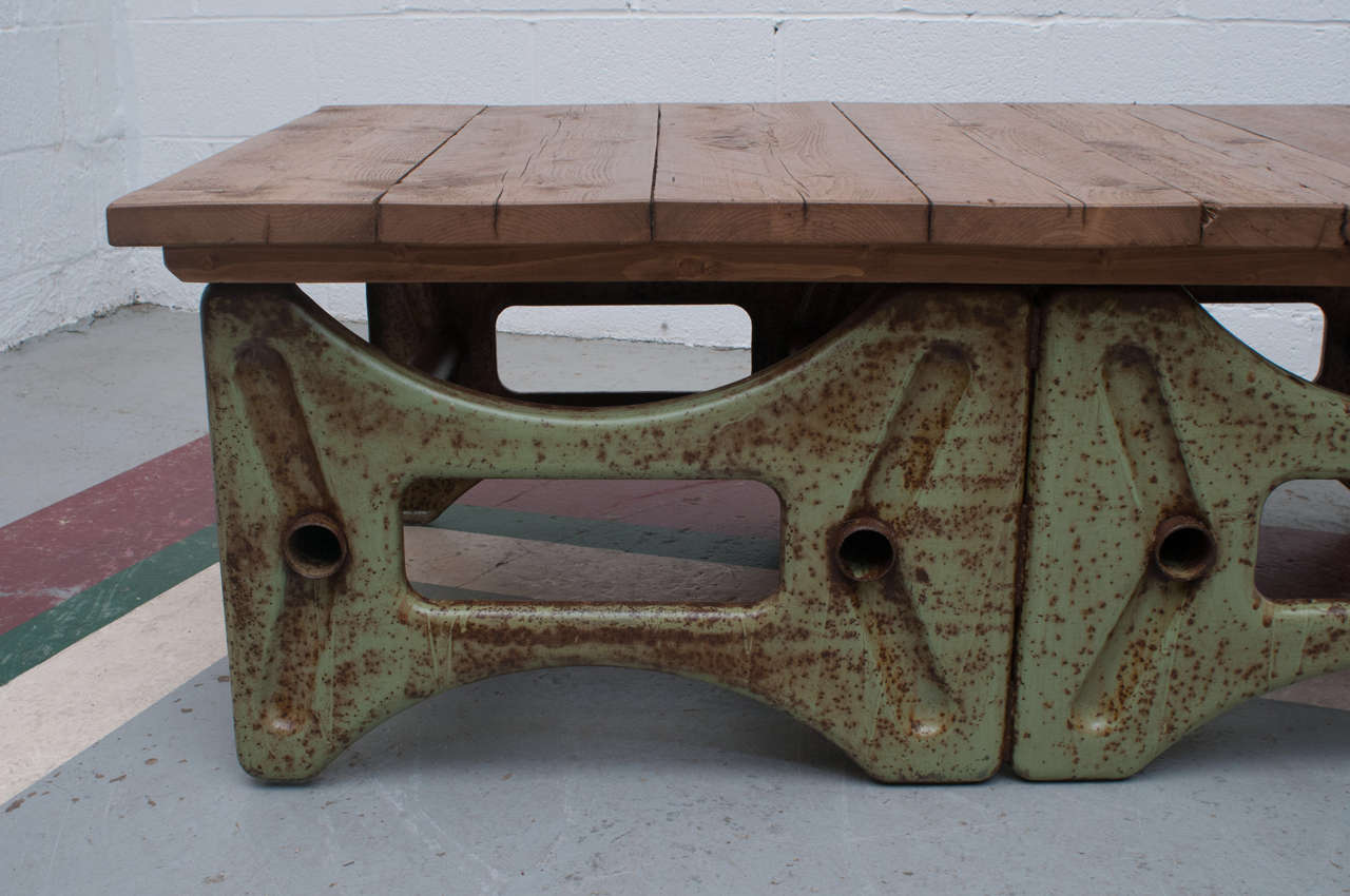 Cast Industrial Base Coffee Table