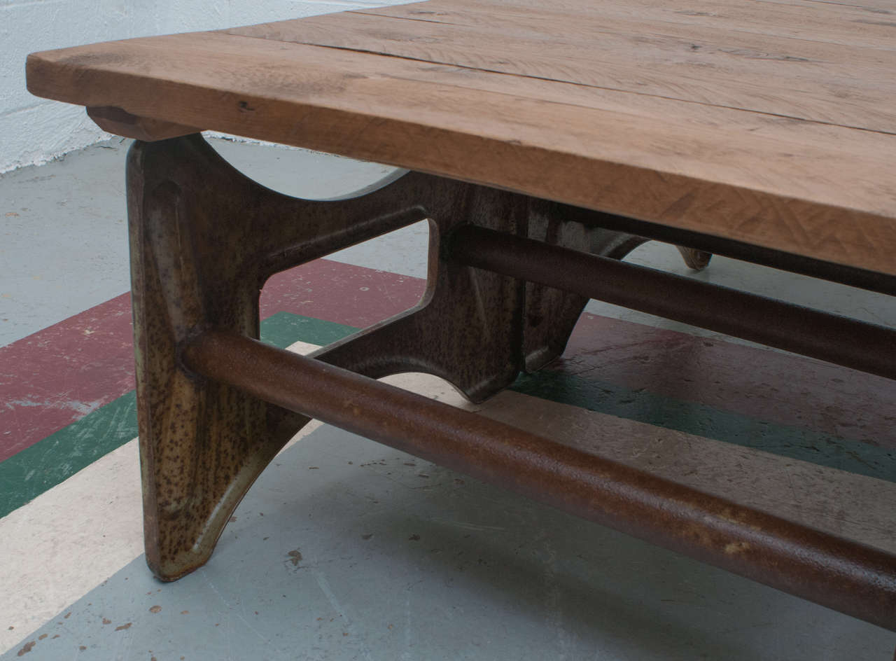 20th Century Industrial Base Coffee Table