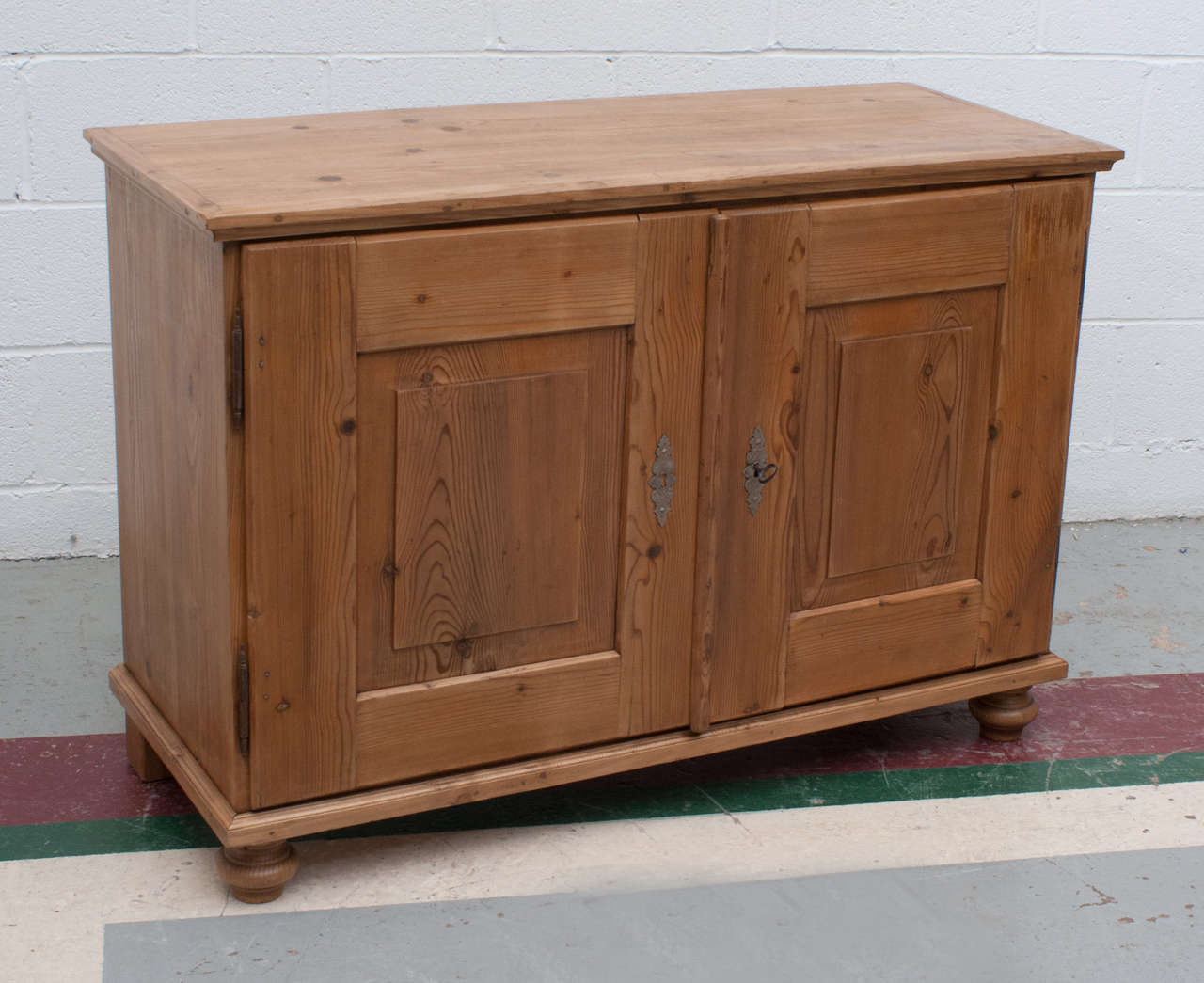 Pine Fitted Shoe Cupboard