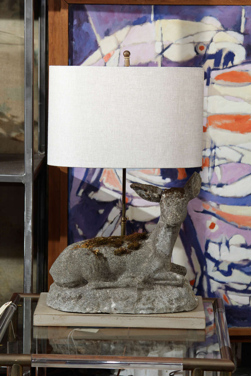 Vintage Deer Table Lamp