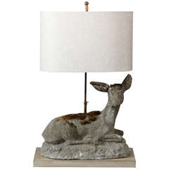 Vintage Deer Table Lamp