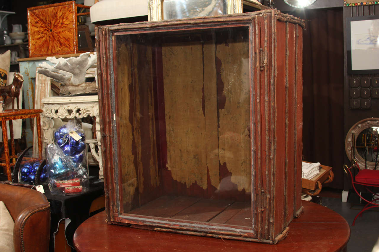 Early 20th Century Large Adirondack Display Case