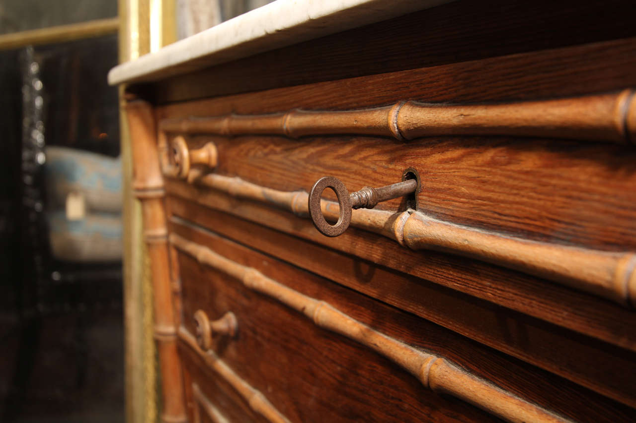 French Faux Bamboo Chest 3