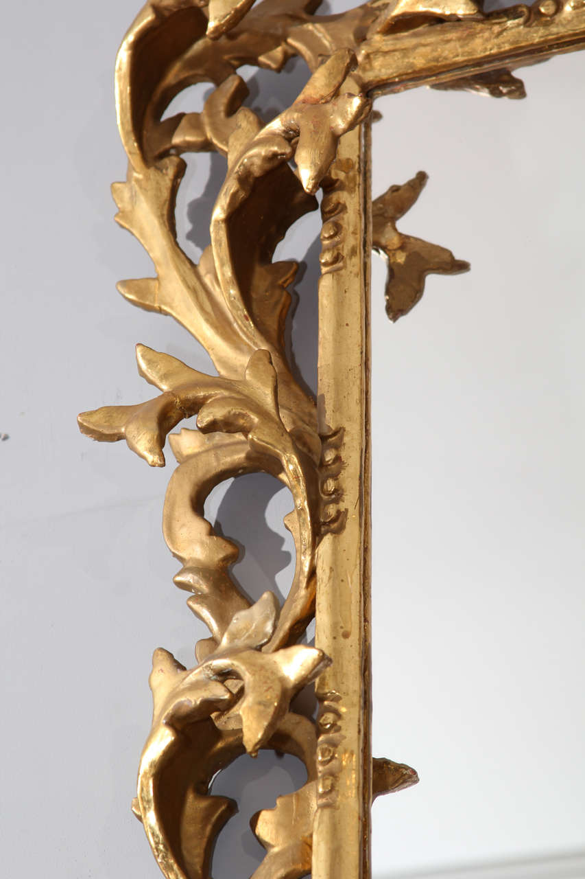 Lovely Carved Wood Gilt Mirror 2