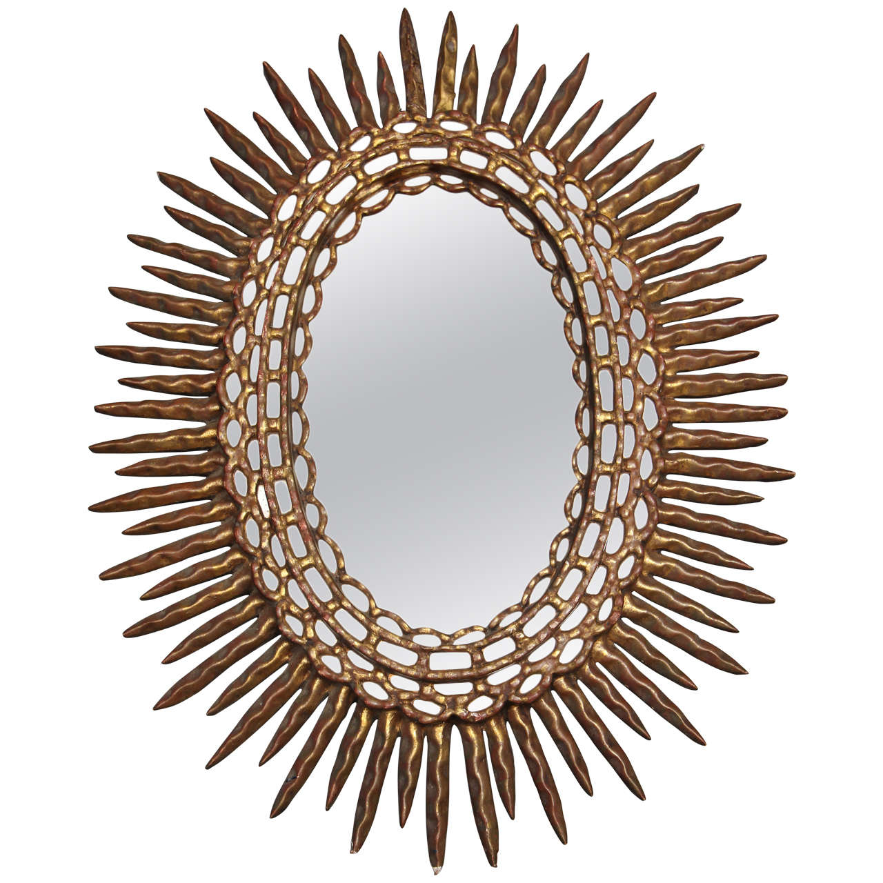 Oval Sunburst Mirror