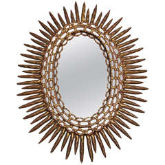 Oval Sunburst Mirror 2