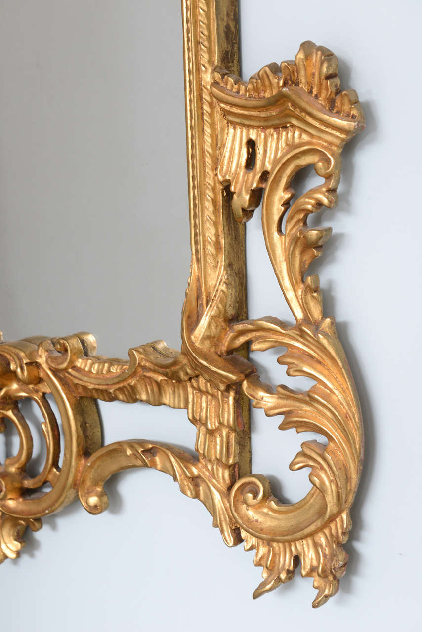 English Antique Gilt Mirror, George III Style Original Condition In Excellent Condition In Miami, Miami Design District, FL