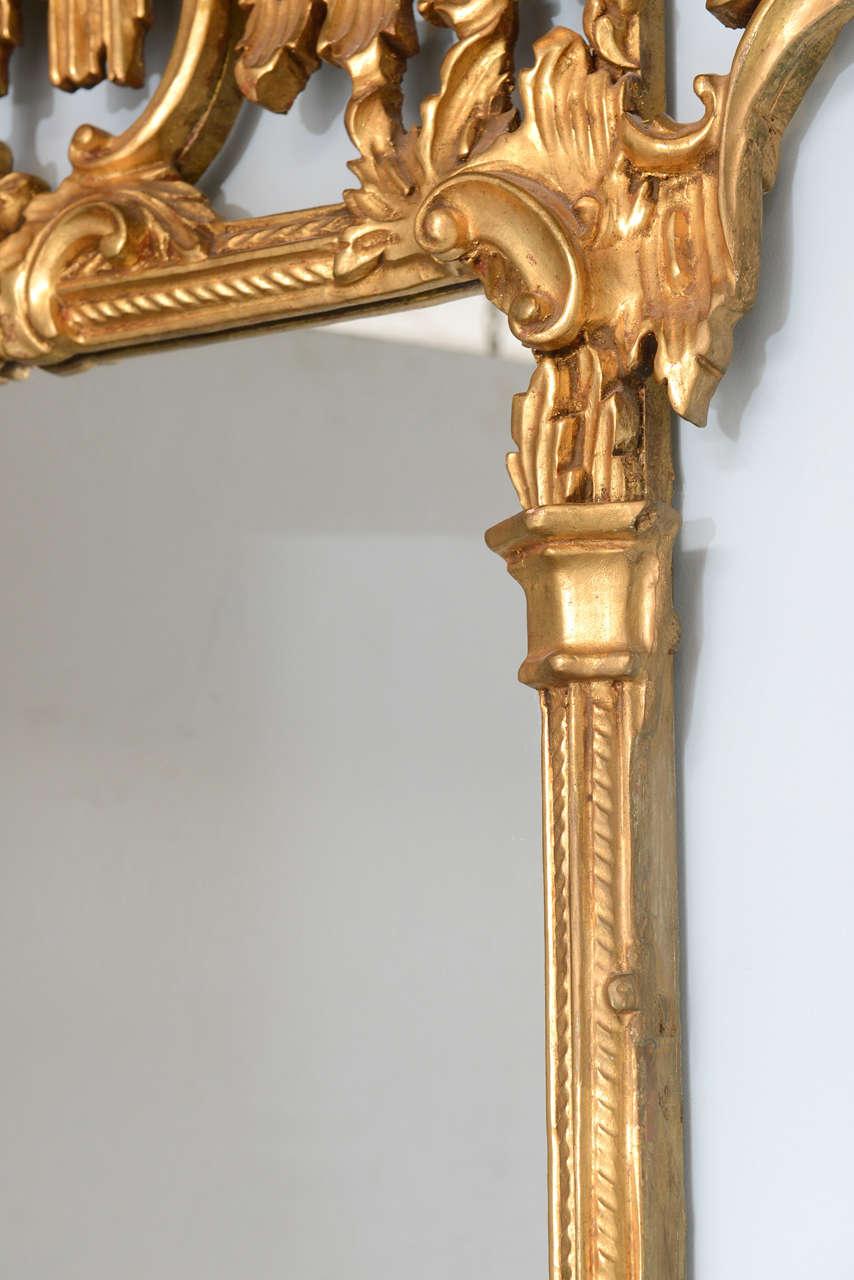English Antique Gilt Mirror, George III Style Original Condition 2