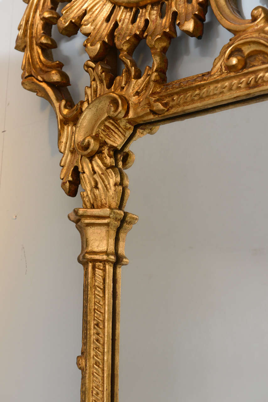 English Antique Gilt Mirror, George III Style Original Condition 3