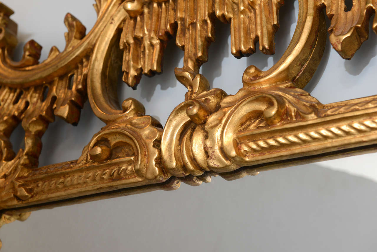 English Antique Gilt Mirror, George III Style Original Condition 4
