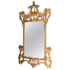 English Antique Gilt Mirror, George III Style Original Condition
