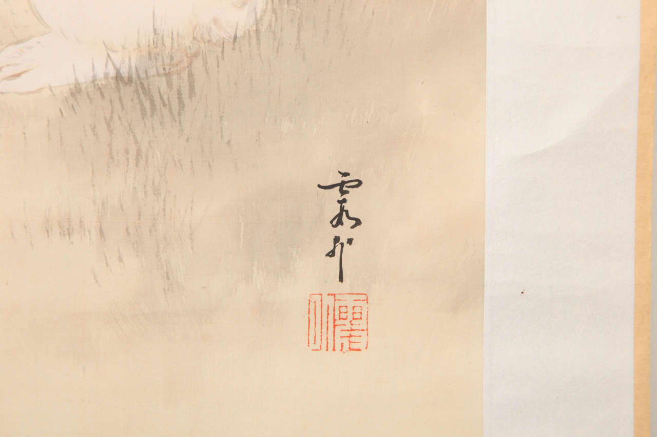 20th Century Japanese Painted Scroll