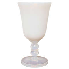 White Glass Cristal Sevres Cup
