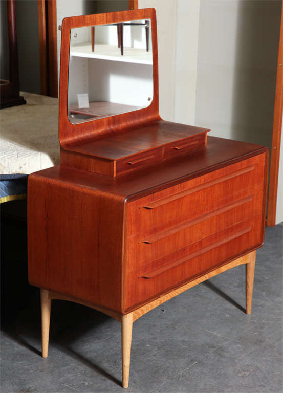 Teak Vanity Dresser by Hovmand Olsen
