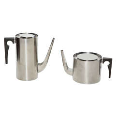 Cylinda Line Tea and Coffee Set by Arne Jacobsen for Stelton