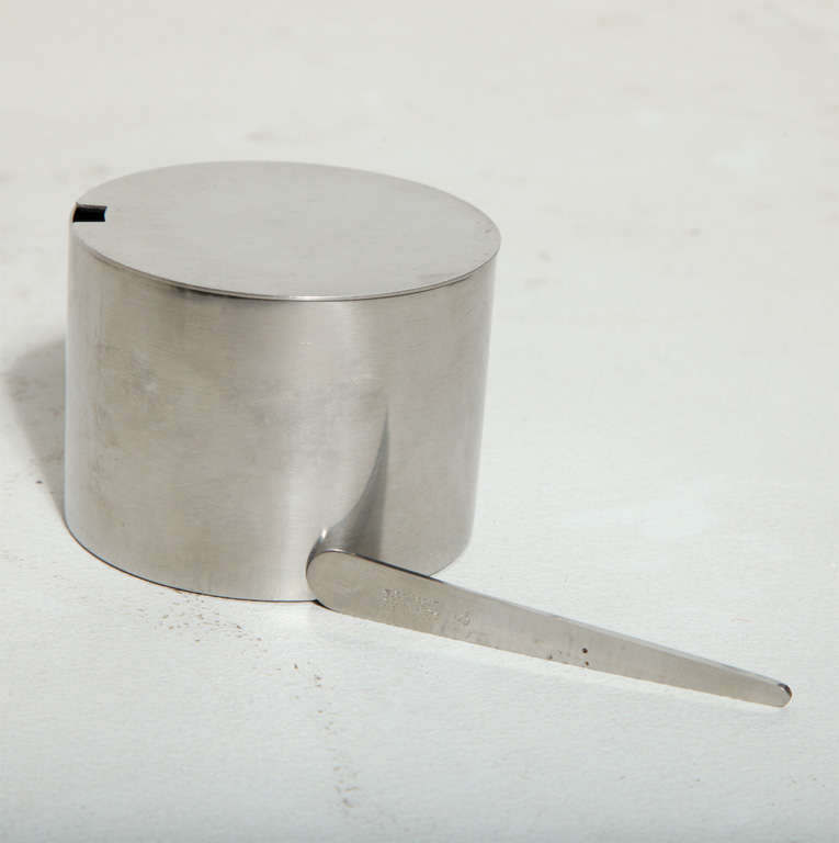 Mid-20th Century Cylinda Condiment Set by Arne Jacobsen for Stelton For Sale