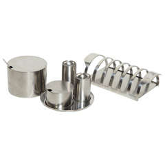 Cylinda Condiment Set by Arne Jacobsen for Stelton