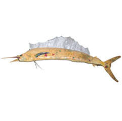 Vintage Folk Art Sailfish