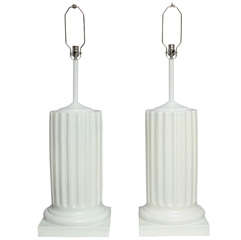 Pair of Column Lamps