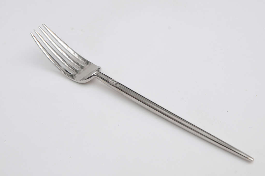 Stainless Steel Philippe Starck Object Pointus Flatware For Sale