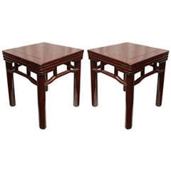 Red Lacquer Stools 11