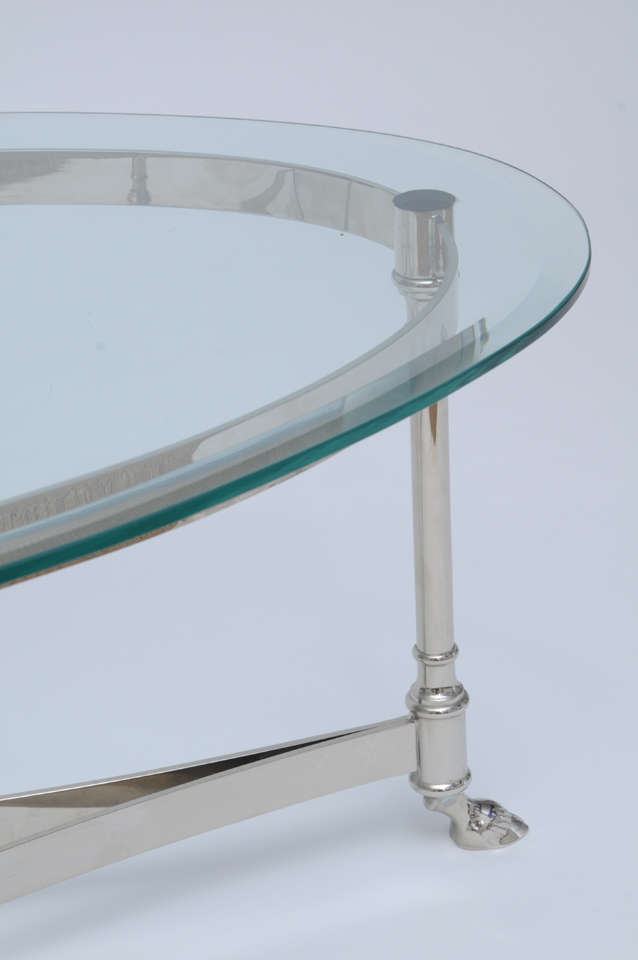 Mid-20th Century La Barge Rams Foot Cocktail Table
