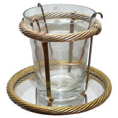 20th Century Champagne Bucket and Platter