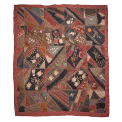 Americana Crazy Quilt, by Ida Rich Williams, 1906 3