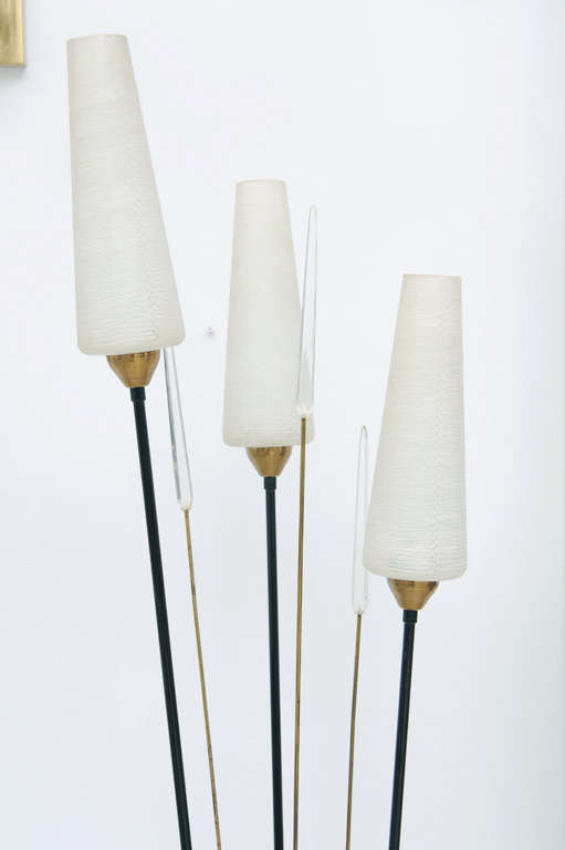 French Mid-Century Modern Standing Floor Lamp In Excellent Condition In West Palm Beach, FL