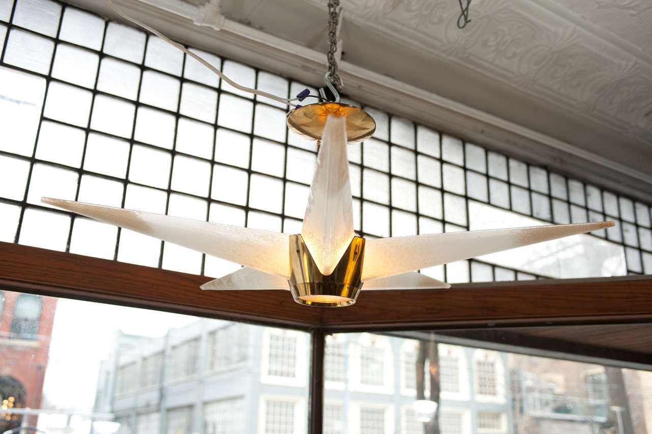 American Lightolier Star Shaped Chandelier