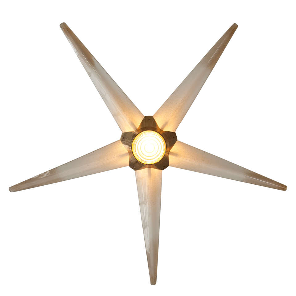 Lightolier Star Shaped Chandelier at 1stDibs