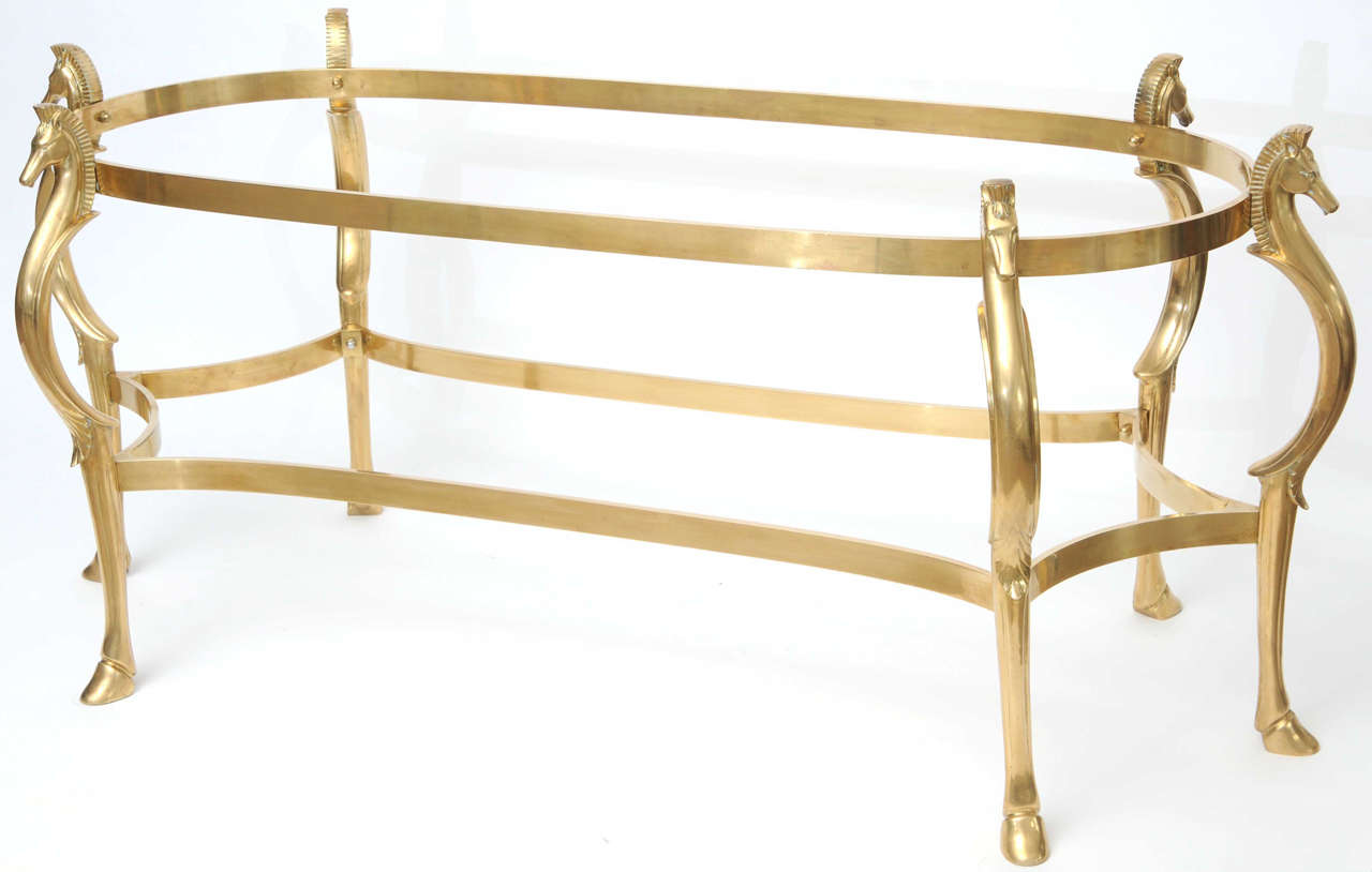 Maison Jensen Brass Dining / Entryway Sculptural Table Attribution