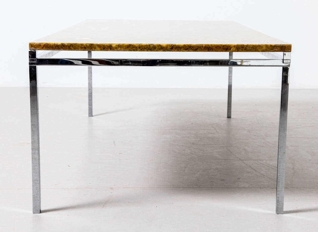 Mid-Century Modern Florence Knoll Marble Topped Coffee Table