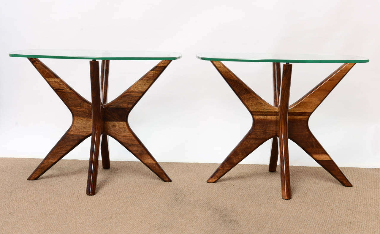 American Adrian Pearsall Mid-Century Sculptural Side Tables