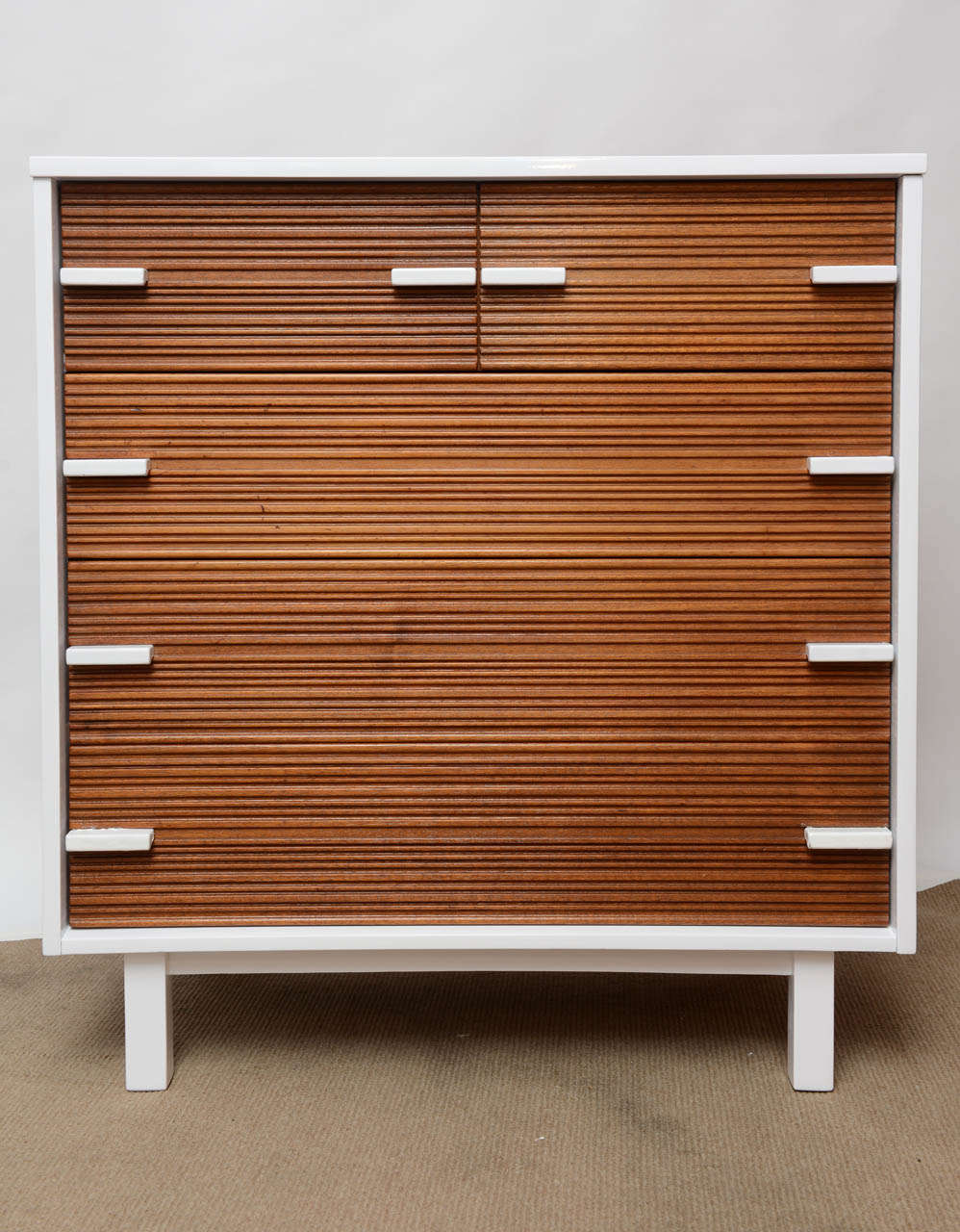 Mid-Century Modern Sculpted Chester Drawers 1