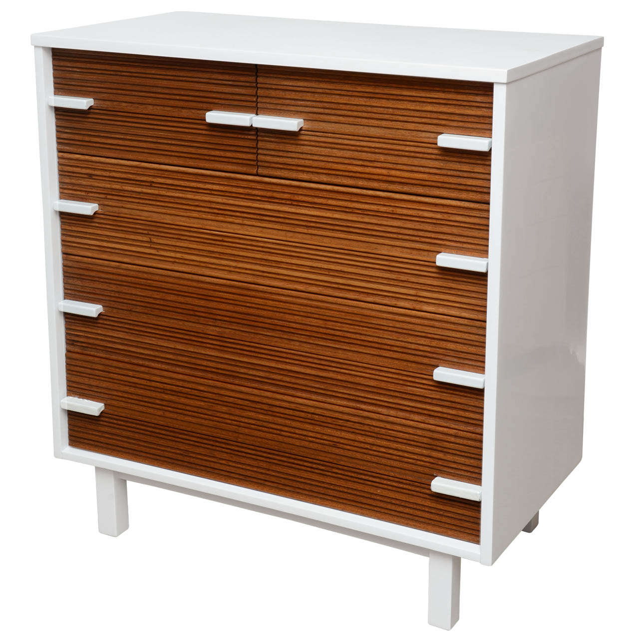 MidCentury Modern Sculpted Chester Drawers at 1stDibs