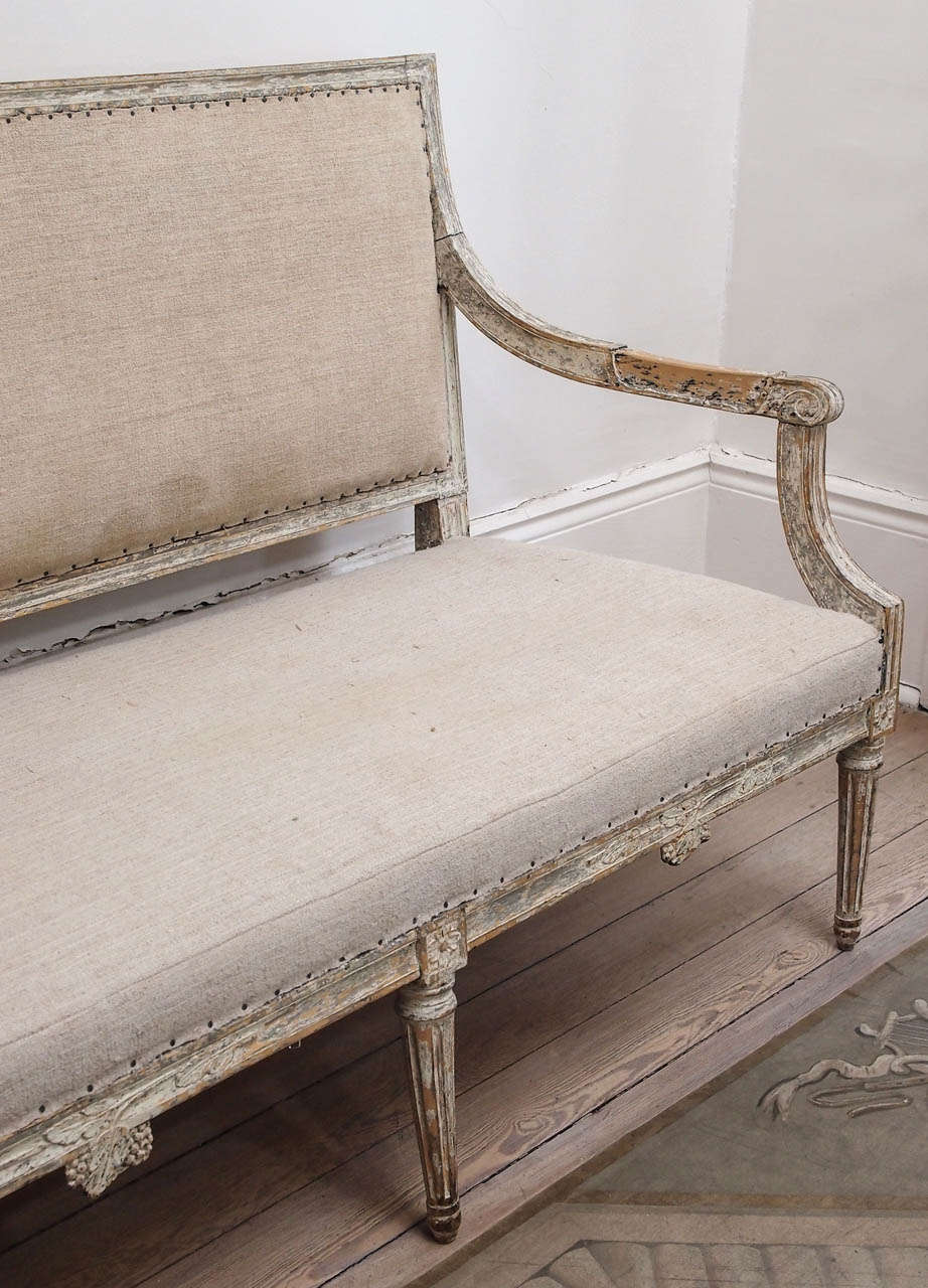 Wood Louis XVI Style Settee