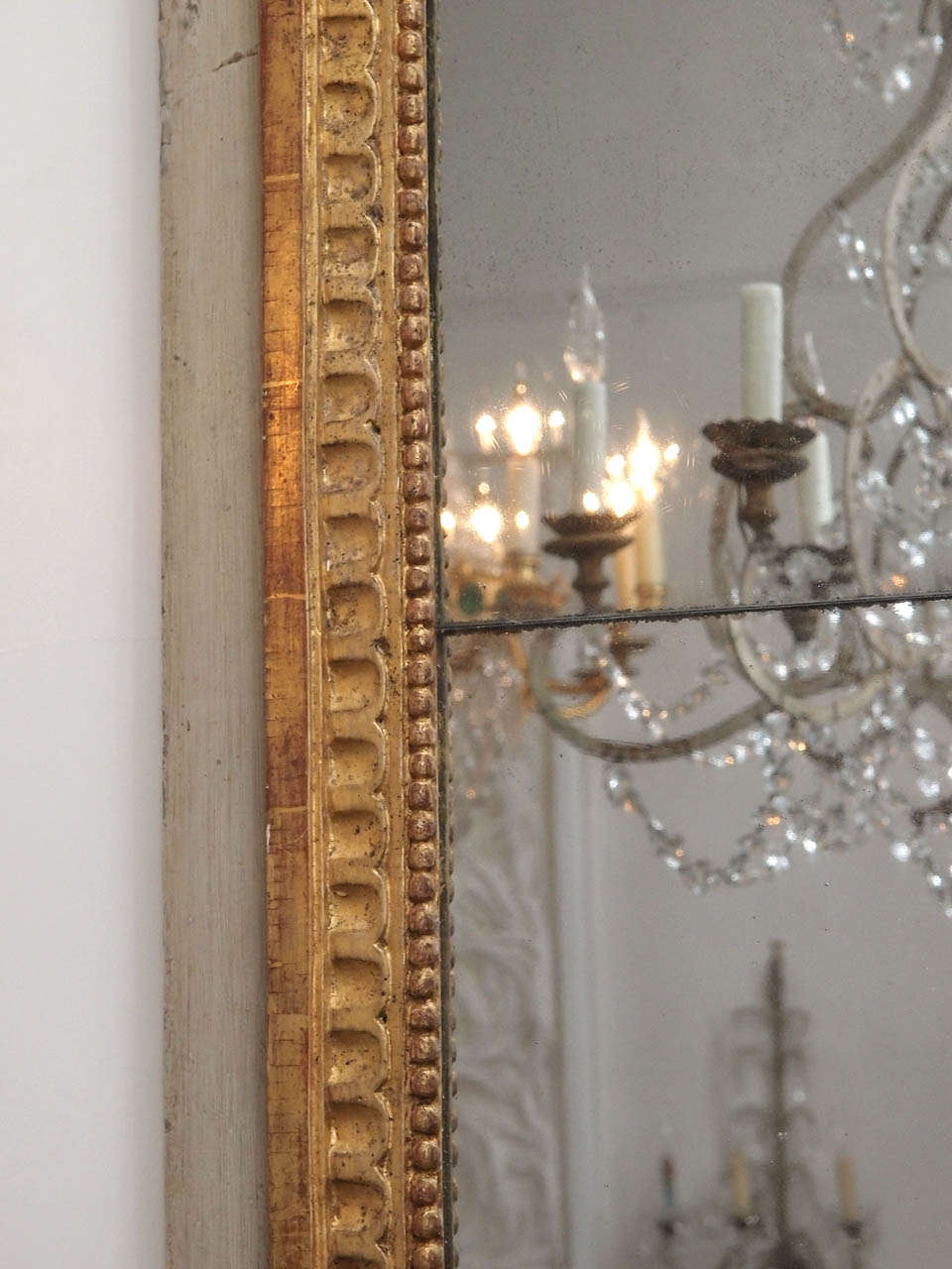 19th Century Louis XVI Style Giltwood Mirror