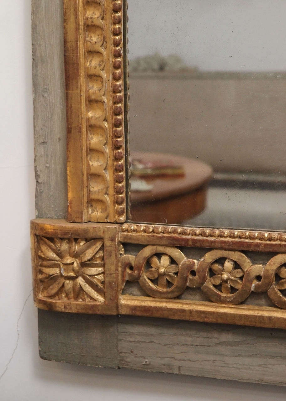 Wood Louis XVI Style Giltwood Mirror