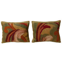 Pair of 18th Century Tapestry Pillows