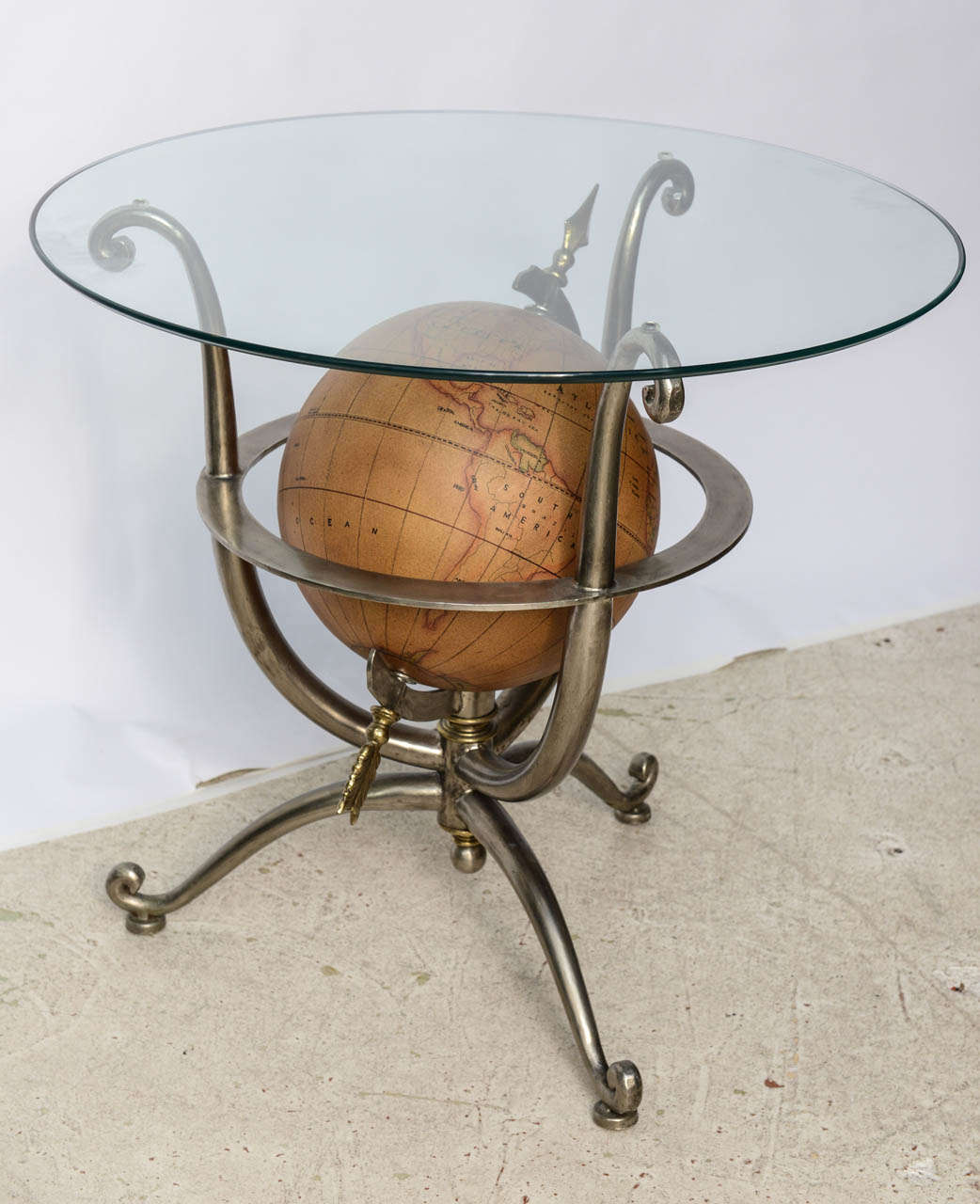 Neoclassical Style Globe Side Table 1