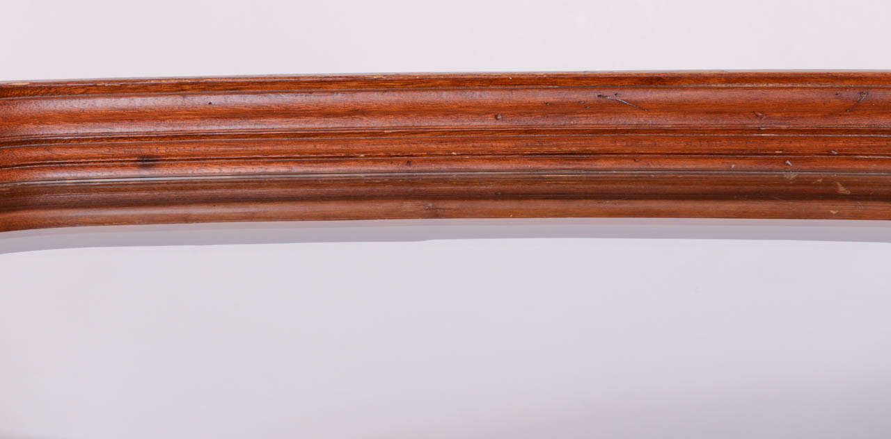Grande table basse en faux bambou avec plateau en verre 1