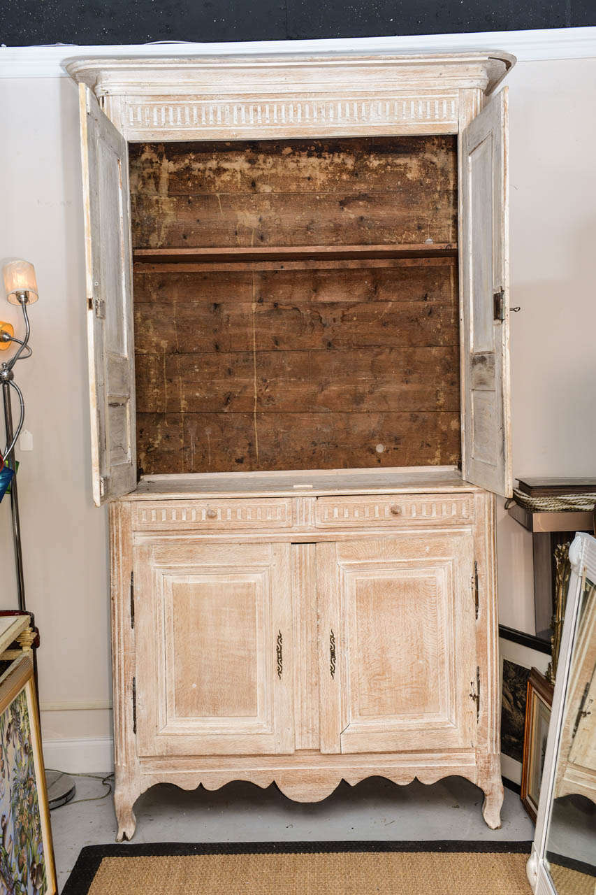 Circa 18Th Century Two Corps French Armoire In Good Condition In West Palm Beach, FL
