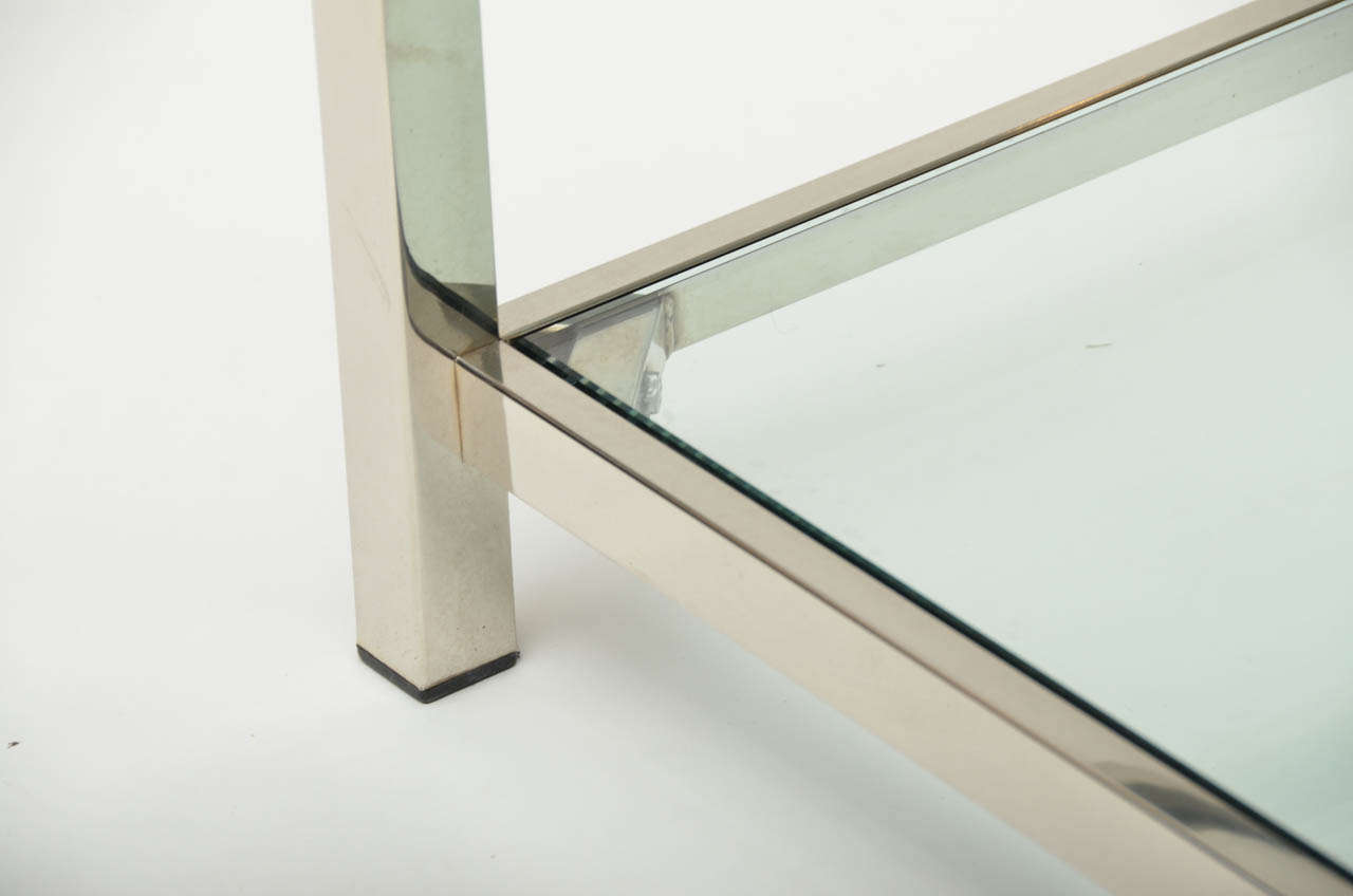 glass coffee table square