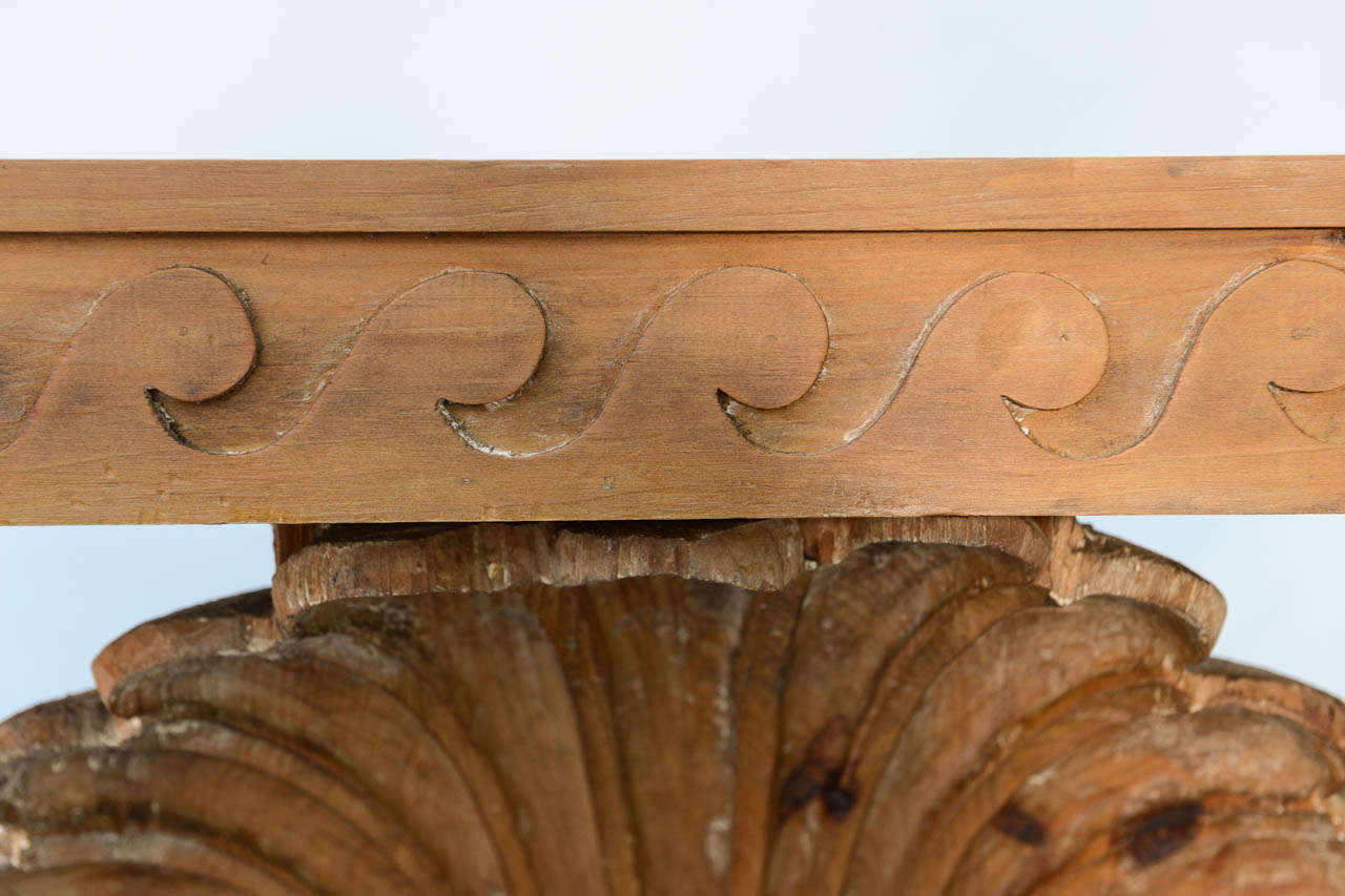 Dunbar Carved Shell Console Table by Edward Wormley 2