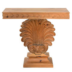 Dunbar Carved Shell Console Table by Edward Wormley